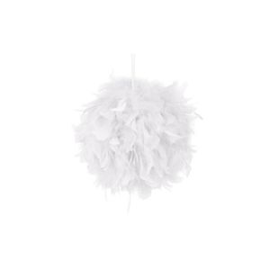 KIT DE DECORATION Boule en plumes blanches (35cm)  Blanc