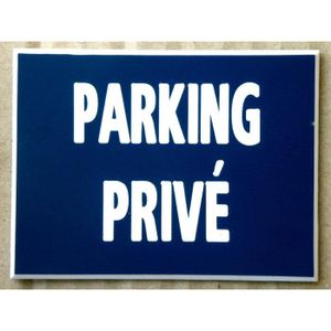 Panneau de parking en aluminium 'p prive' - RETIF