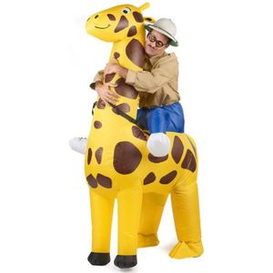 ACCESSOIRE DÉGUISEMENT Déguisement gonflable adulte - Girafe jaune - pour soirées costumées, courses déguisées ou Carnaval