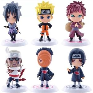 FIGURINE - PERSONNAGE Lot 6 Figurine Naruto Shippuden Sasuke Kakashi Ita