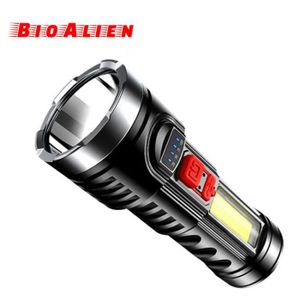 Mini lampe de poche portable à trois yeux, lampes de poche de charge de  type C, lampe à clip de capuchon pour la pêche, torche de bain extérieure,  3 * T20 - AliExpress