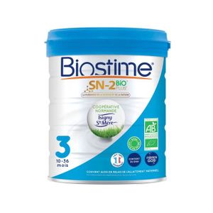 LAIT DE CROISSANCE Biostime Lait 3 Bio 10-36m 800g
