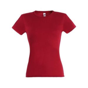 T-SHIRT MAILLOT DE SPORT T-Shirt femme Miss - rouge - XXL - SPORT IS GOOD -