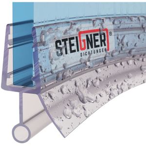STEIGNER 30cm Joint de douche arrondi courb/é pour les vitres d/’une /épaisseur 5mm// 6 mm// 7 mm// 8 mm UK09 Joint de remplacement
