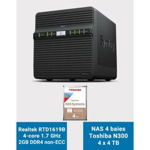 SERVEUR STOCKAGE - NAS  Synology DS423 2GB Serveur NAS Toshiba N300 16To (
