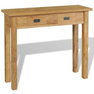CONSOLE EXTENSIBLE Table console - VIDAXL - Teck massif - Style colonial - 90 x 30 x 80 cm