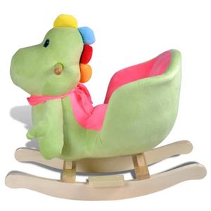 JOUET À BASCULE Dinosaure à bascule pour bébés - ZJCHAO - Convient aux bébés de 12 mois et plus - Blanc - Polyester