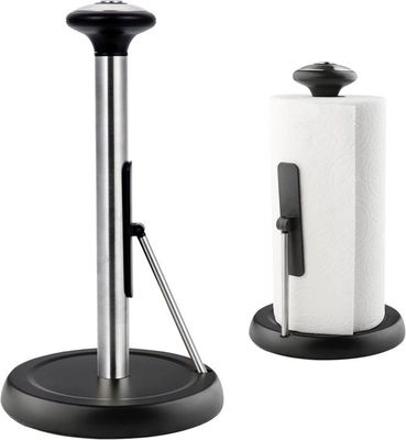 Porte-essuie-tout Deiss Pro - Support Pour Rouleaux De Cuisine - Fixation Adhésive Ou Vis - Noir - 7
