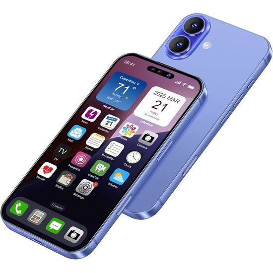 Faux Jouet Mobile Portable Modèle Métallique Réplique Non Fonctionnement 1:1 pour Téléphone 15 Plus (Noir Écran Couleur