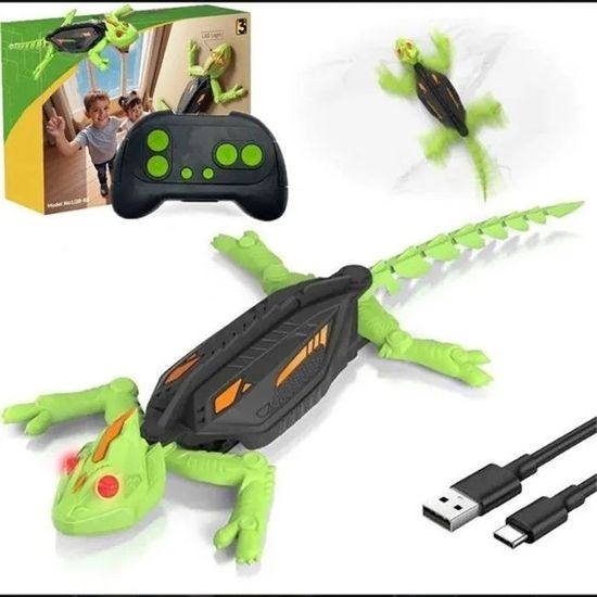 Gecko Radiocommandé Grimpeur, Lezard Télécommandé Robot Jouet Qui ...