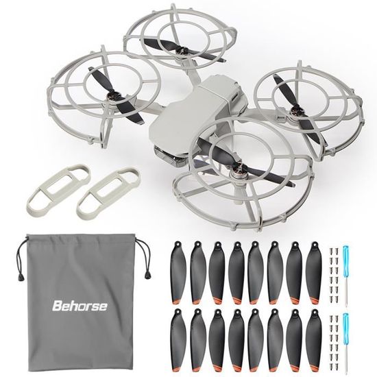 Kit De 8 Hélices + Cadre De Protection Pour Drone HS700 - Remplacement, Couleur Noire