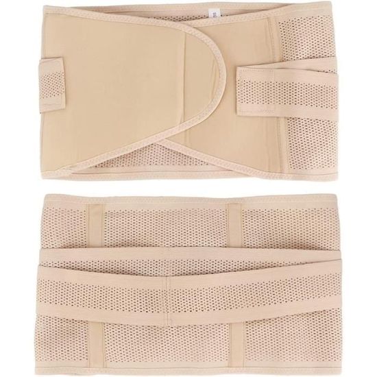 Ceinture De Soutien Abdominal Post-partum/post-opératoire – Enveloppement élastique à 4 Panneaux – Compression Pour Ventre Et Bas Du Dos – Taille L/XXL, Blanc