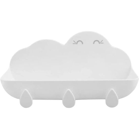 3 étagères Murales Nuage En Bois Blanc - Étagères Flottantes Pour Chambre D'enfant - Rangement Décoratif