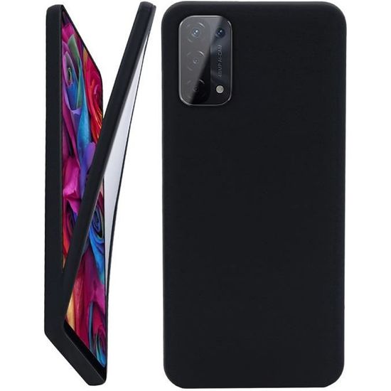 Coque Arrière TPU Pour OPPO A54 5G Et A74 5G - Design Tigre Et Jungle, Noire Et Multicolore