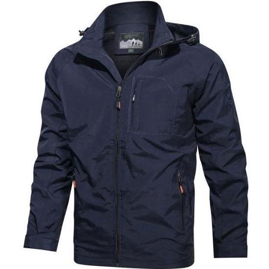Veste Softshell imprimable avec capuche Homme 3 couches VENTURER - Bleu