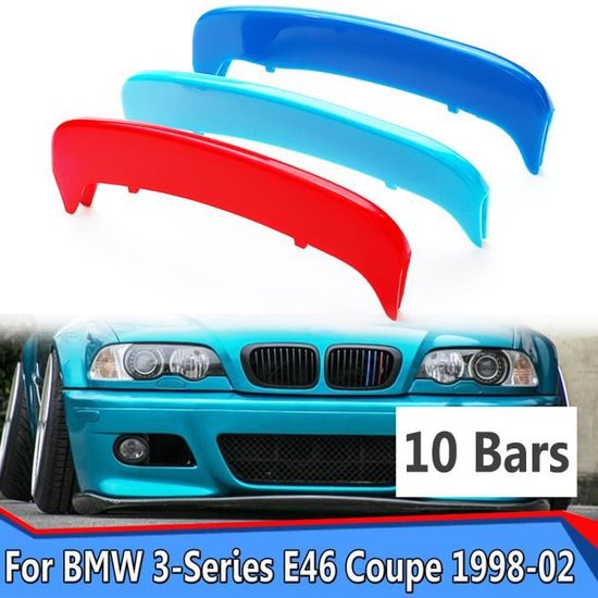 Garniture De Calandre BMW Série 3 E46 E90 E91 E92 F30 F31 Grille M Bandes Performance