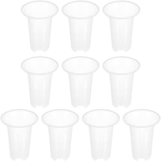 Pots Pour Orchidées Transparents – Lot De 10, Plastique, 11,5 Cm, Avec Drainage, Pour Jardin, Balcon - 12