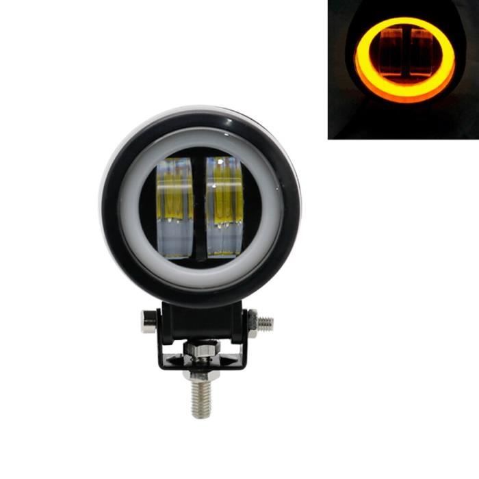 Tbest Yeux D'Ange LED Pour BMW E90 E91 - Anneau Halo 12W Blanc 6000K