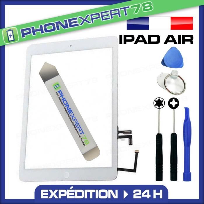 Écran vitre tactile complète iPad Air blanc + outils + iLame Pro