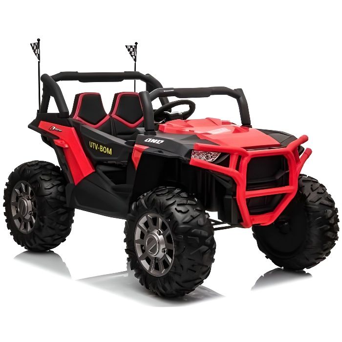 ATAA MAX Buggy Utv 4x4 pour enfants 2 places Rouge - Voiture Buggy électrique pour enfant avec batterie et télécommande