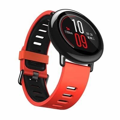 Montre connectée,Bracelet de montre en Silicone pour Xiaomi Haylou solaire LS05 bande 22mm Bracelet intelligent - Type Red black