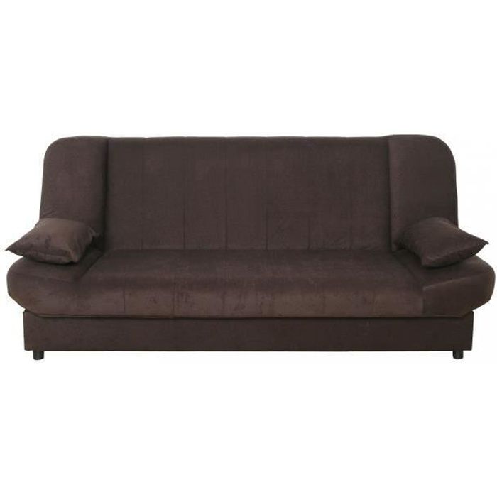 CANAPÉ CLIC CLAC CONVERTIBLE MARRON
