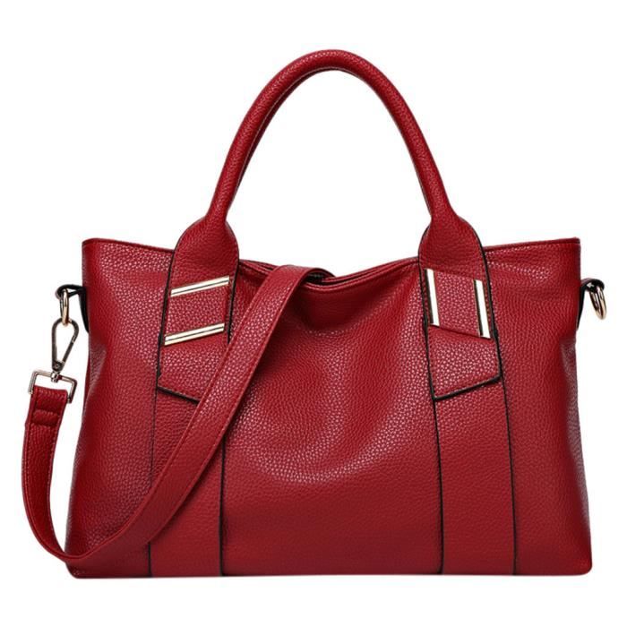 SAC Femmes grande capacité simple tout usage Mode souple Totes Sac à bandoulière en cuir Jeffrey®7930