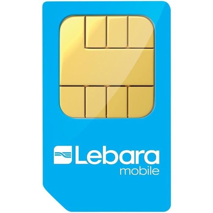 Carte SIM LEBARA MOBILE 0€ CREDIT