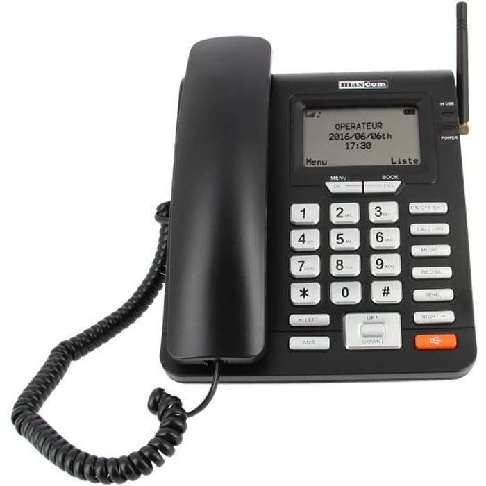 Téléphone de bureau GSM sans fil Maxcom - Grandes touches