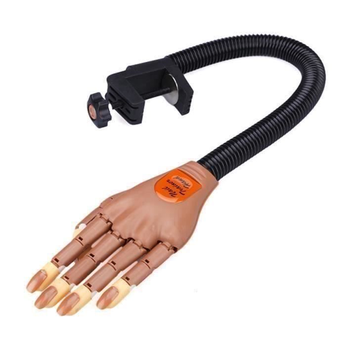 formation pratique Flexible doigt main + 100 pièces carénage recharge Tips manucure outil nail art Nail D032DE