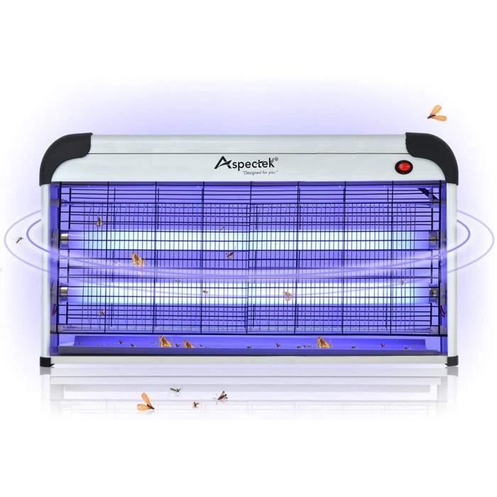 ASPECTEK Lampe UV Tue-Mouches Destructeur d' Insectes Electrique Tue Mouche Electrique Lampe Insecte (40W)