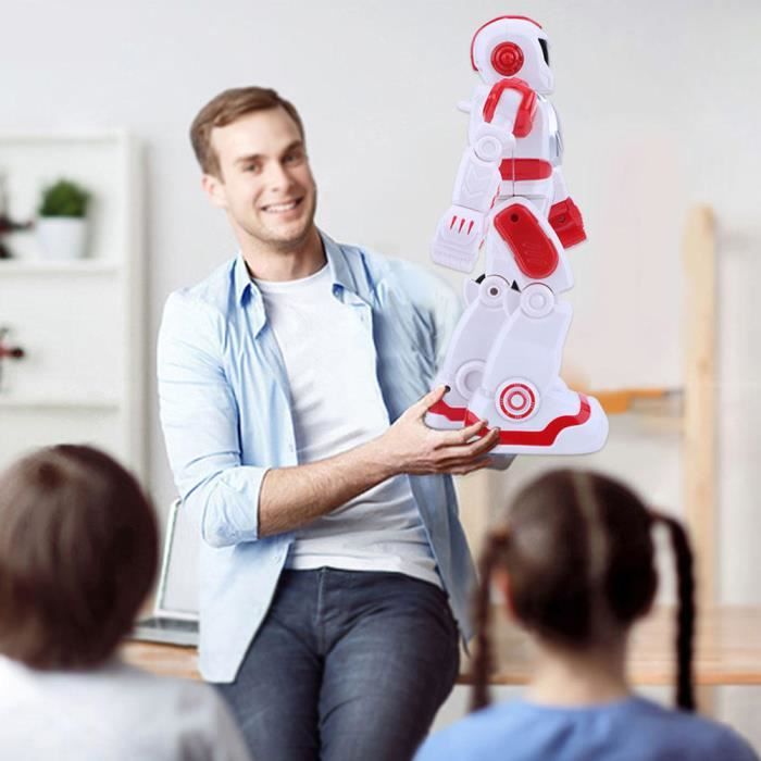 Zerodis Jouet robot intelligent Jouet éducatif de danse de chant de capteur de geste de robot intelligent de télécommande QI045