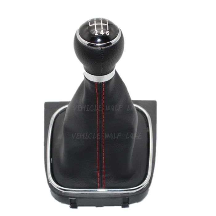 Pièces Auto,Pour VW Scirocco 2009 2010 2011 2012 2013 2014 voiture Stying 6 vitesses voiture bâton levier de vitesse - Type Rouge