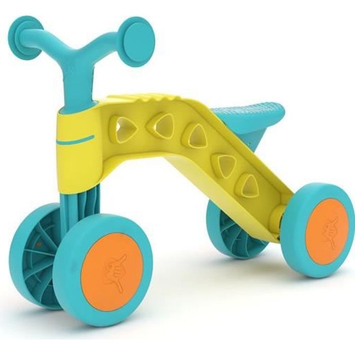 CHILLAFISH Porteur 4 roues ITSIBITSI Jaune/Bleu: Pour les enfants de 1 à 3 ans, très léger et facile à transporter