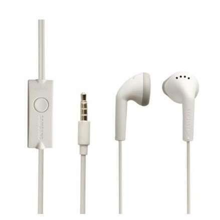 Kit pieton avec ecouteurs stereo blanc origine...
