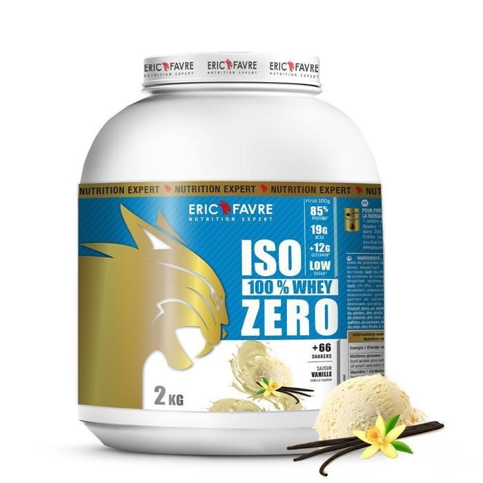 Iso Zero 100% Whey Protéine - Eric Favre Vanille
