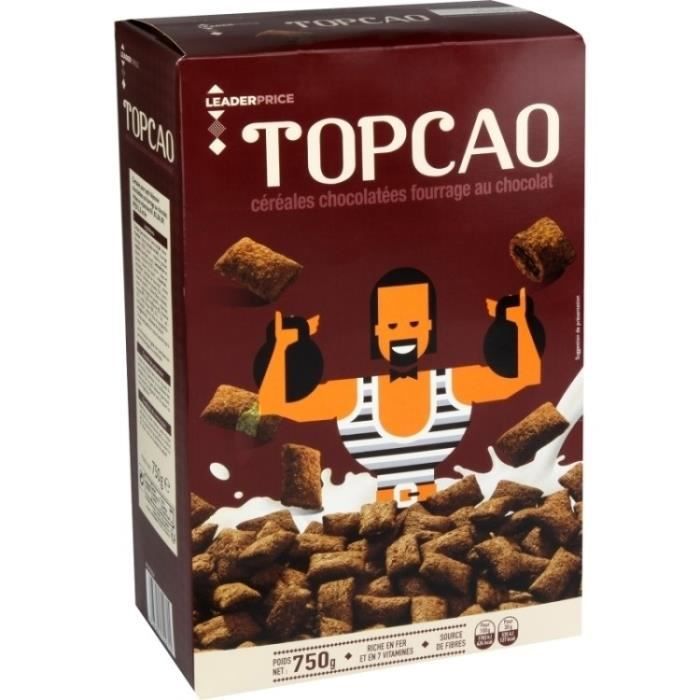 Céréales chocolat 750g Leader Price