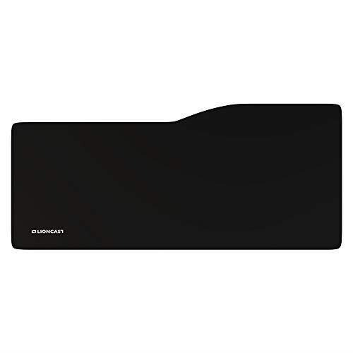 Lioncast Conquer Tapis de Souris pour Gamer (795mm x 345 mm, fabrique, bordure cousu) Noir - Idéale pour le Gaming & E-Sports