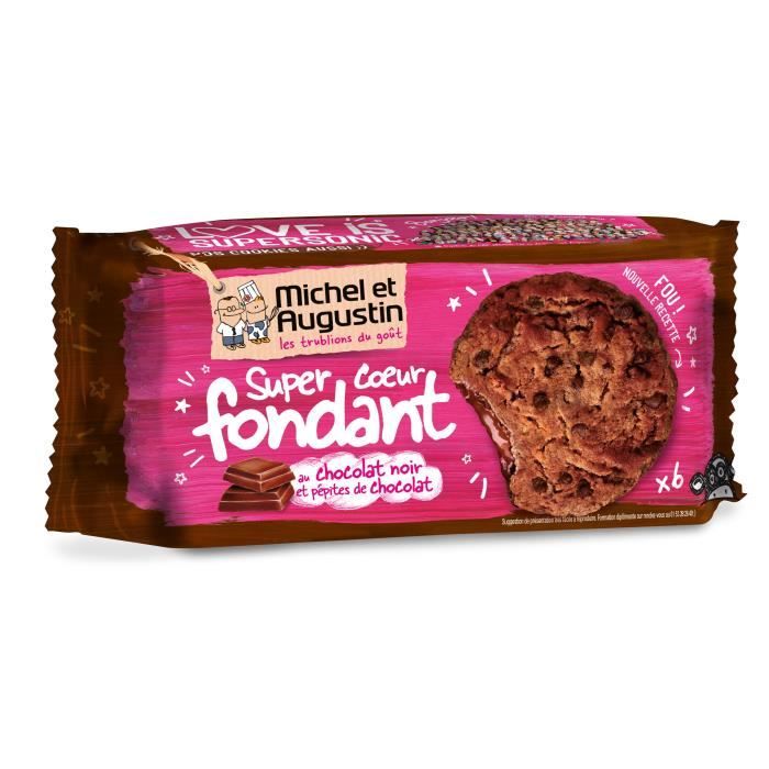 Cookies cœur fondant chocolat 180g Michel et Augustin