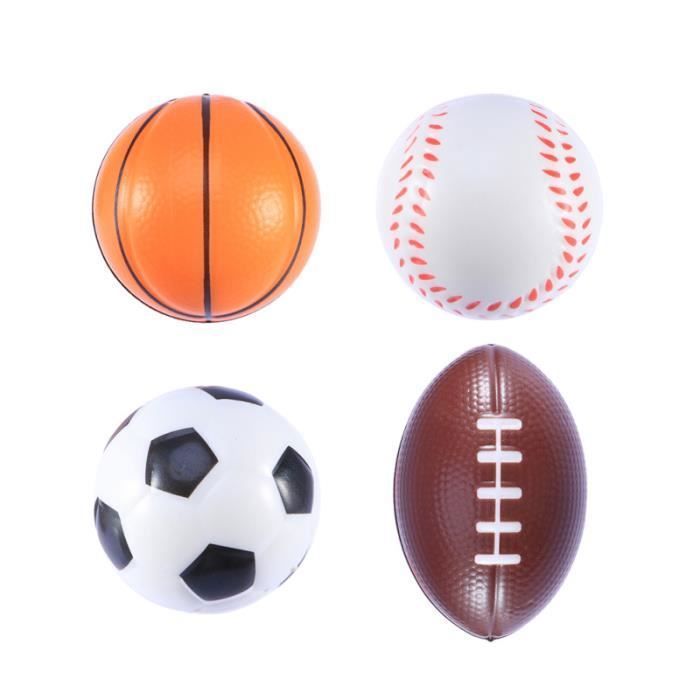 4pcs mini balles de sport anti-stress favorisent les jouets pour enfants soulagement du stress parti (1pc de MINI CAGE - MINI BUT