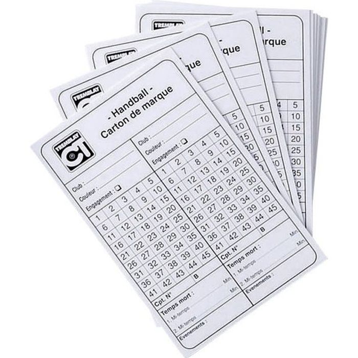 Lot de 10 cartes d'arbitrage football