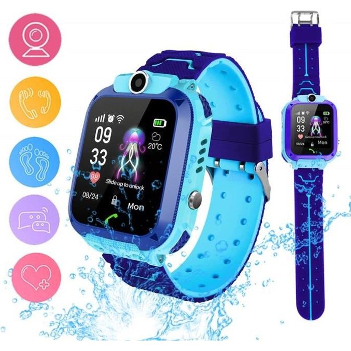 Enfants Montre Intelligente Écran Tactile Caméra À Distance SOS Appel Anti-perte Tracker Poignet 2G Réseau