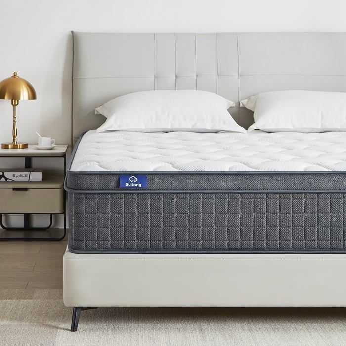 SUILONG Hybride Matelas 80x200 Épaisseur 26 cmMatelas à Ressorts Ensachés Mémoire de Forme7 Zones de Confort