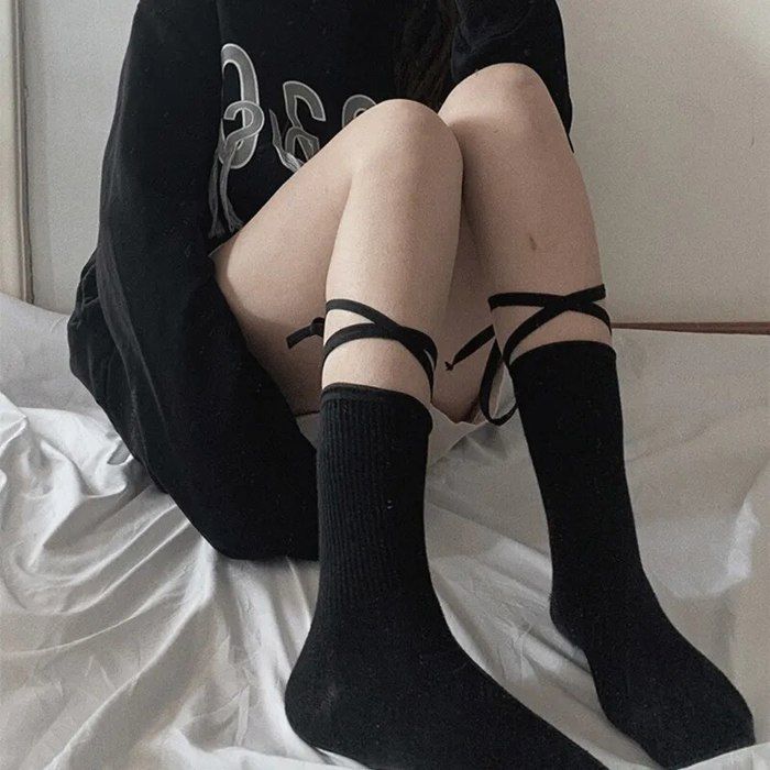 Collant,Bas en résille pour femmes, blanc, Sexy, doux, Mori fille