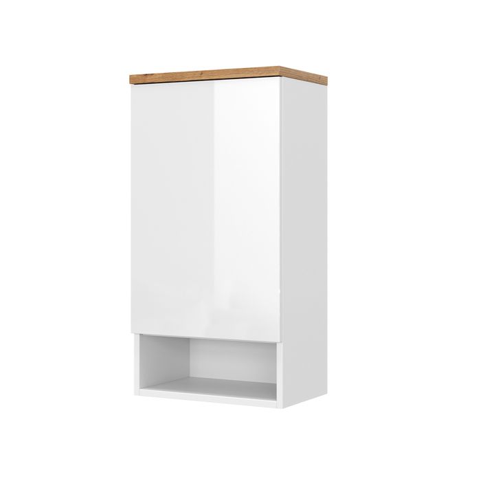 En.casa Armoire Murale Salle De Bain 60x60x20 Cm - Bambou & Effet Rotin, 2 Portes + Étagères - Meuble Rangement Suspendu Noir Naturel Mobilier Salle De Bain 60x60