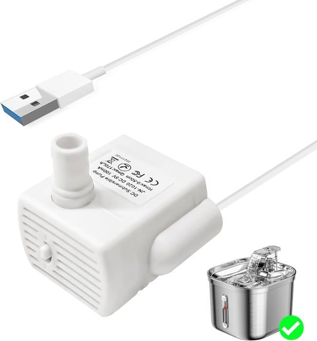 Meilleurs prix pour Pompe de Fontaine à Chat Chien - Pompe à Eau De Remplacement pour RIWILL - Ultra-Silencieux