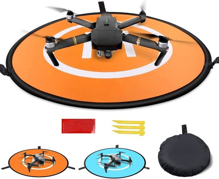 Landing Pad Für DJI Drohnen – Faltbare Landematte 55 Cm, Wasserdicht & Mit Heringen