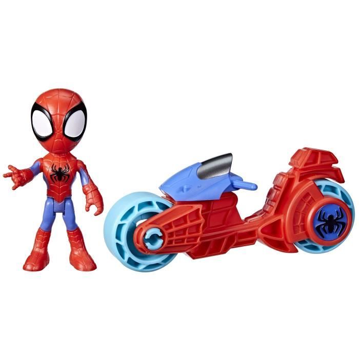 Figurine Spidey avec moto jouet préscolaire pour filles et garçons Marvel Spidey et ses Amis Extraordinaires à partir de 3 ans