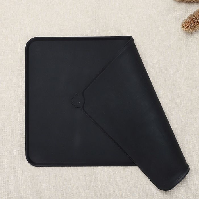 Meilleurs prix pour Tapis d'alimentation pour animaux de compagnie, tapis de bol imperméable antidérapant pour chien et chat, 47 x 30 cm, noir