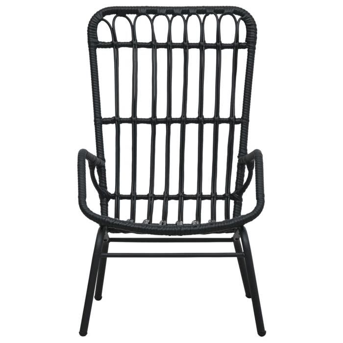 NEW 2025 Fauteuil de jardin - GKO - Anti-UV - Résine tressée Noir - size:75x53 5x90 cm @@4037